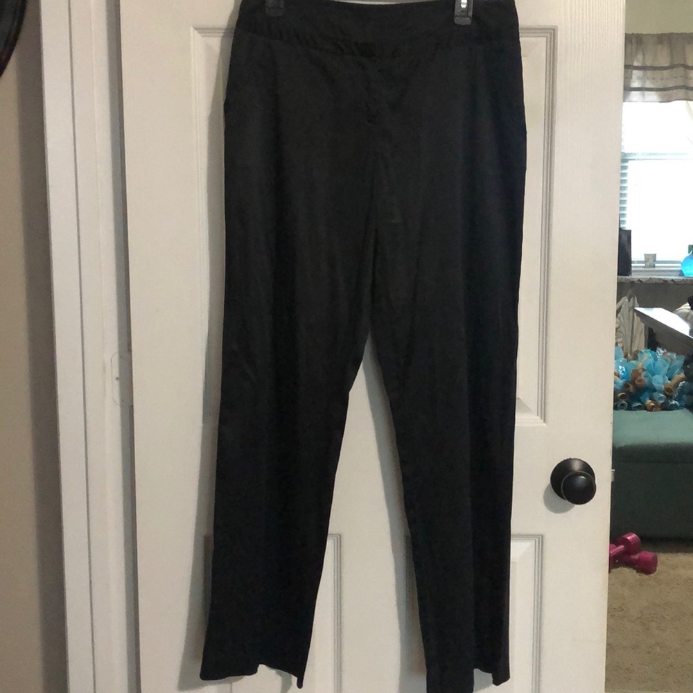 George Women Black Silk Pants